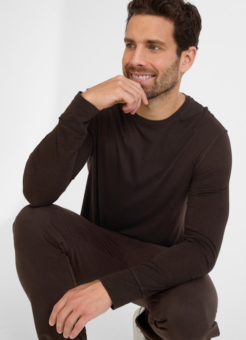 Regular Fit Longsleeves Longsleeve bitter chocolate