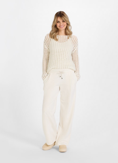Wide Leg Hosen Wide Leg Fit - Sweatpants eggshell