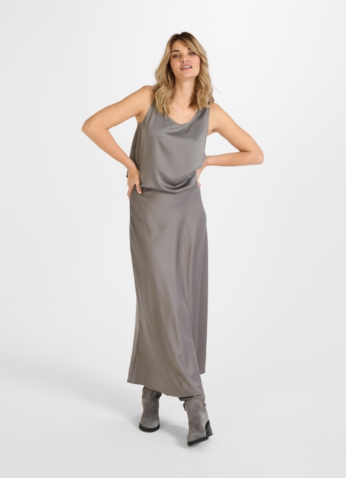 Long Length Röcke Satin - Rock steel grey