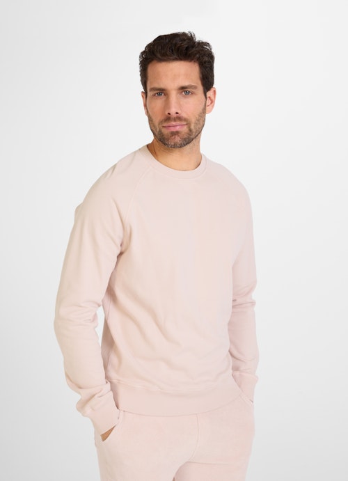 Regular Fit Sweater Frottee - Sweater pale rose