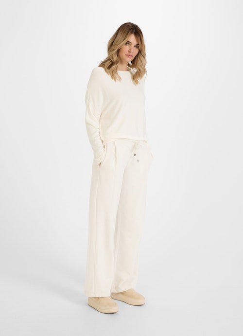 Coupe Casual Fit Sweat-shirts Pull extensible en viscose eggshell