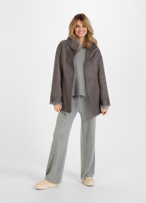 Casual Fit Jacken Faux Fur - Wendejacke plum kitten