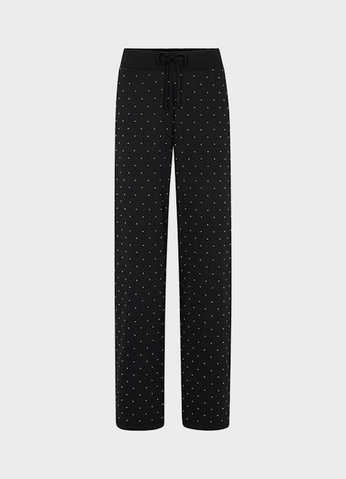 Boot Cut Hosen Wide Leg Fit - Sweatpants black