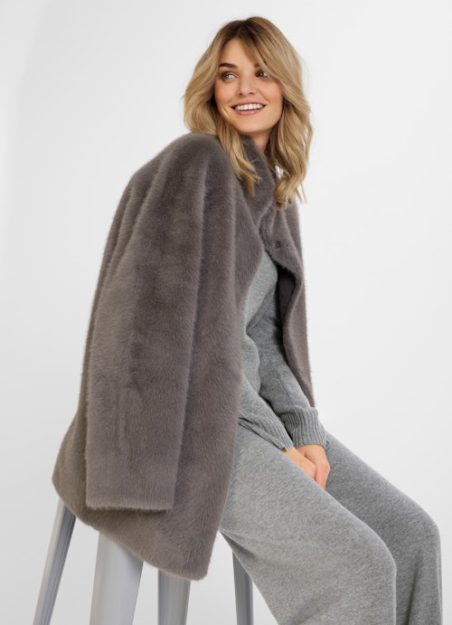 Casual Fit Jacken Faux Fur - Wendejacke plum kitten