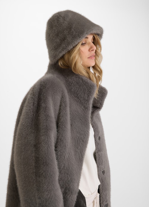 One Size Accessoires Faux Fur - Wendehut plum kitten