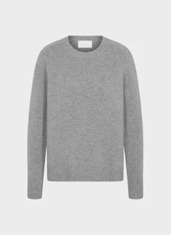 Coupe oversize Maille Pull en cachemire mélangé steel grey mel.