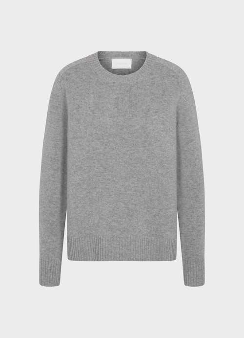 Oversized Fit Strick Cashmere Blend - Pullover steel grey mel.