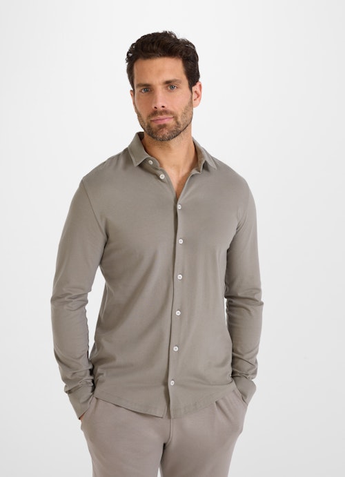 Regular Fit Hemden Hemd grey flannel