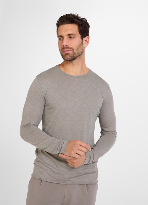 Regular Fit Longsleeves Longsleeve grey flannel