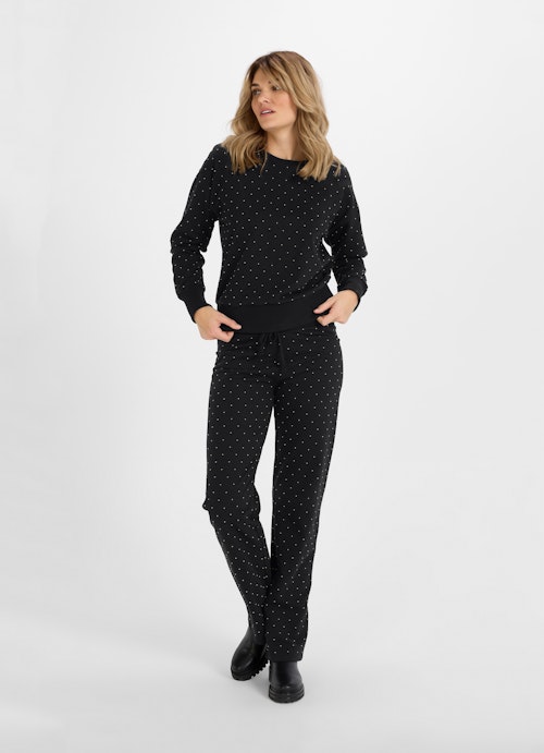 Boot Cut Hosen Wide Leg Fit - Sweatpants black