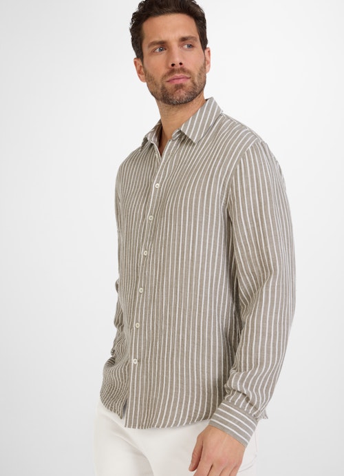 Coupe Regular Fit Chemises Blouse en mousseline dusty olive