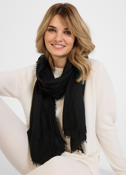 One Size Strick Cashmere - Schal black