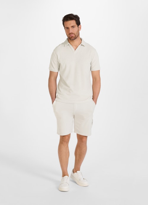 Regular Fit Bermudas Frottee - Bermuda silver stone