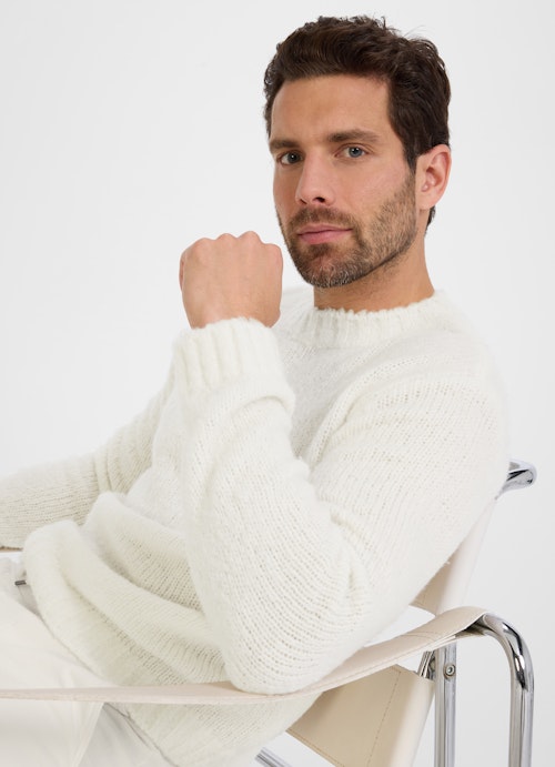 Casual Fit Strick Strick Pullover eggshell