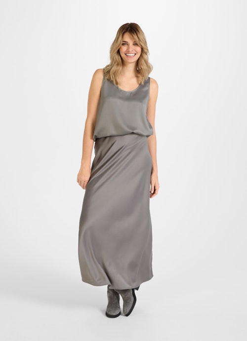 Coupe Loose Fit Hauts Satin - Haut steel grey