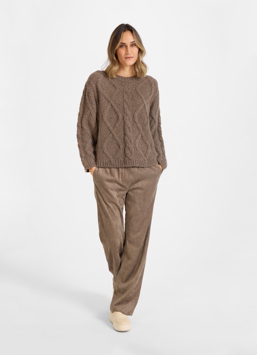 Coupe Casual Fit Maille Knitted jumper mink mel.