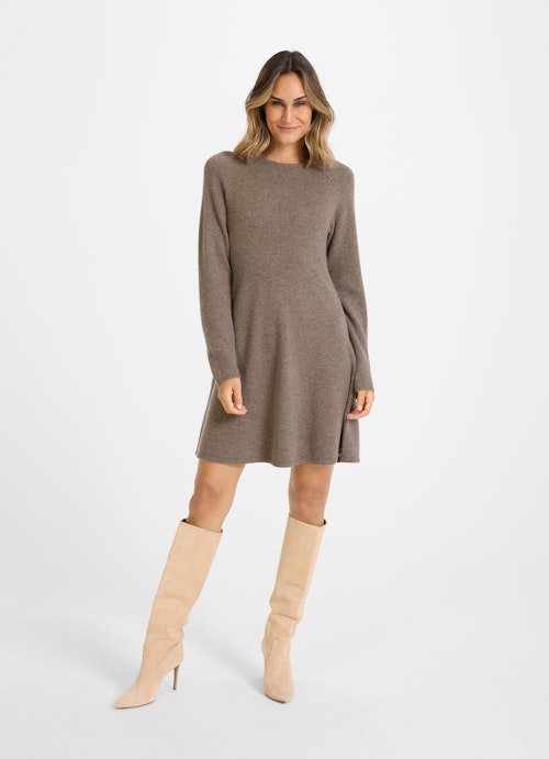 Regular Fit Strick Cashmere Blend - Kleid mink mel.