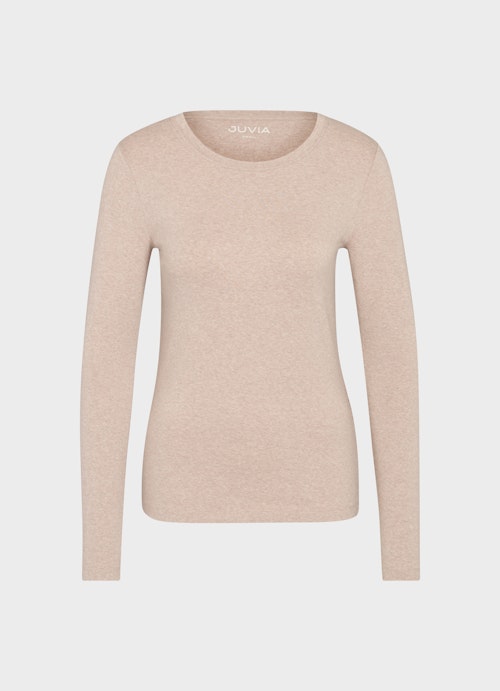 Coupe Slim Fit T-shirts à manches longues Jersey modal long-sleeved top simply taupe