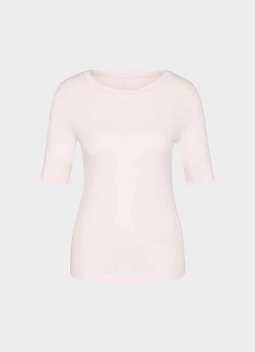Coupe Slim Fit T-shirts Jersey modal T-shirt pastel pink