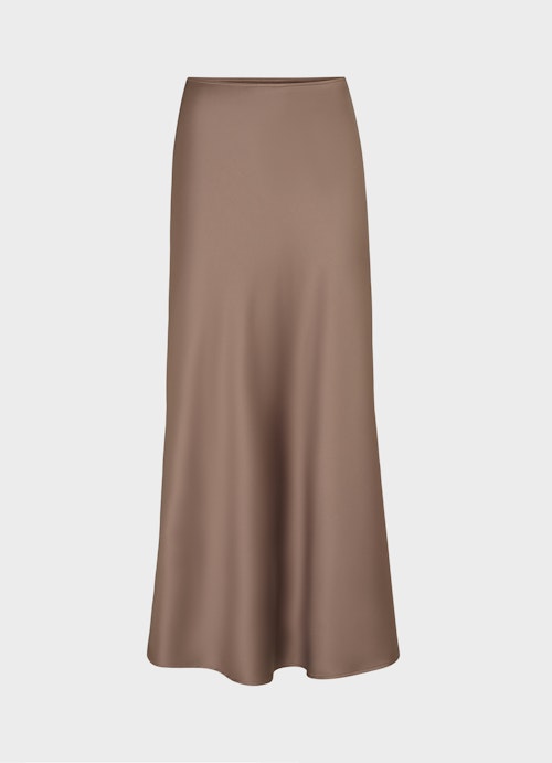 Long Length Röcke Satin - Maxi Rock mink