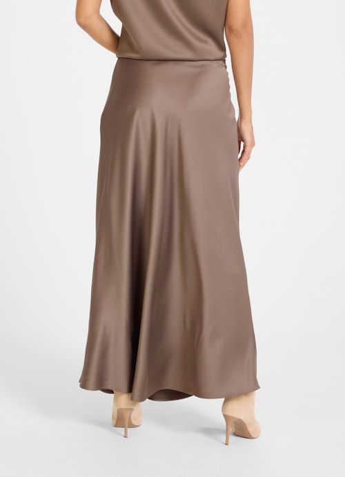 Long Length Röcke Satin - Maxi Rock mink