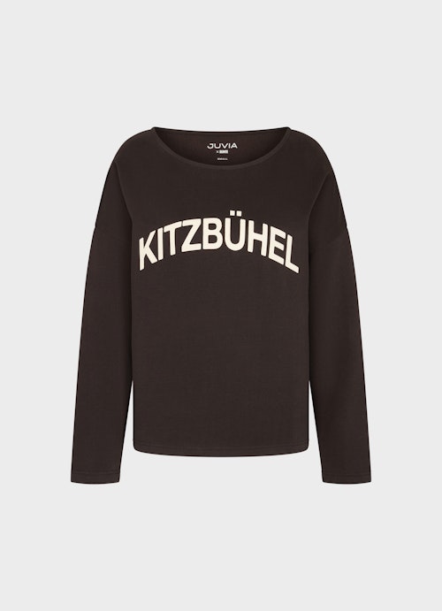 Oversized Fit Sweatshirts Sweater KITZBÜHEL bitter chocolate