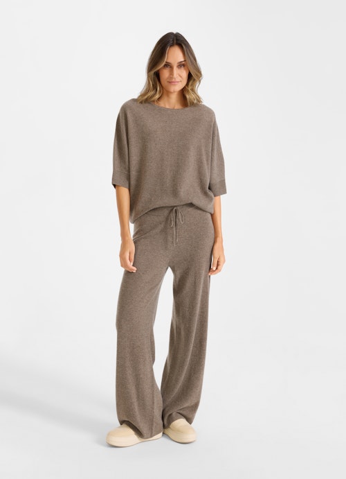 Coupe Casual Fit Maille Cashmere blend jumper mink mel.