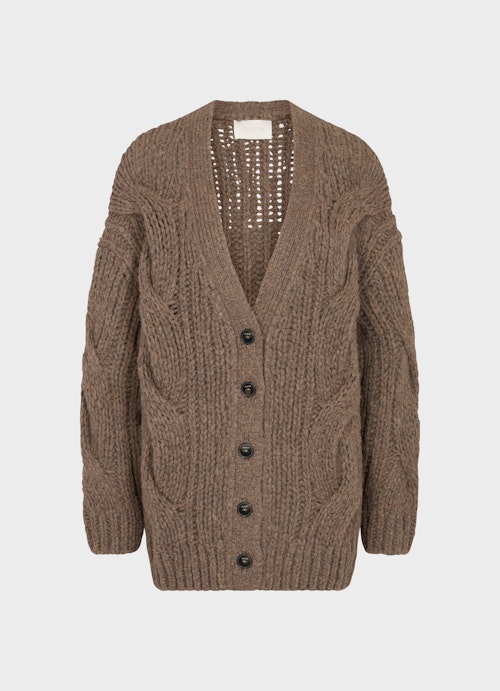 Oversized Fit Strick Strick - Cardigan mink mel.