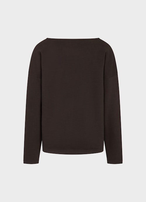 Oversized Fit Sweatshirts Sweater KITZBÜHEL bitter chocolate