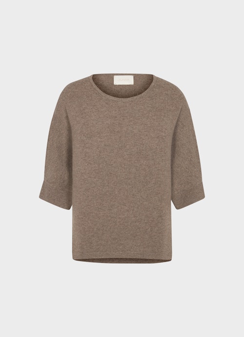 Coupe Casual Fit Maille Cashmere blend jumper mink mel.