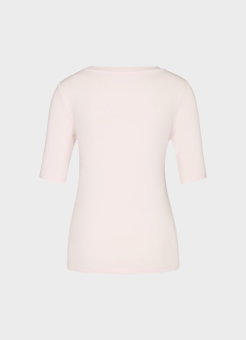Coupe Slim Fit T-shirts Jersey modal T-shirt pastel pink