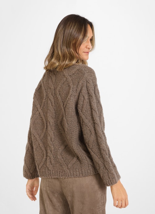 Coupe Casual Fit Maille Knitted jumper mink mel.