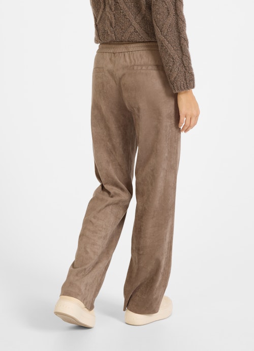 Coupe Casual Fit Pantalons Tech velour trousers mink