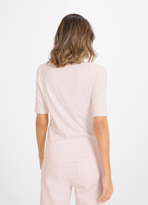 Coupe Slim Fit T-shirts Jersey modal T-shirt pastel pink