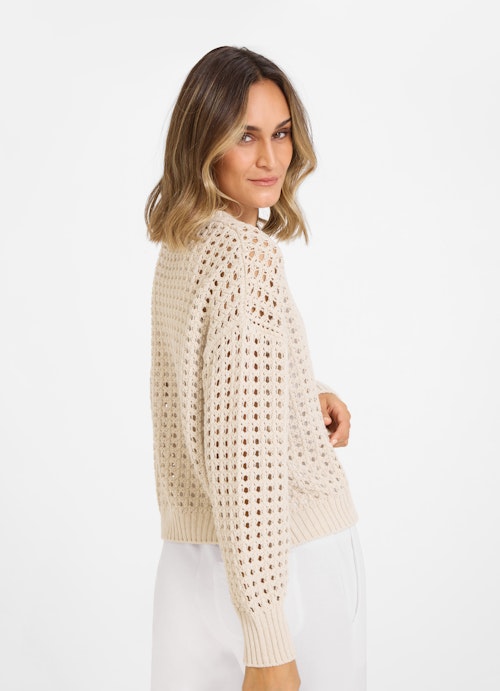 Coupe Casual Fit Sweat-shirts Lace knit jumper dune mel.