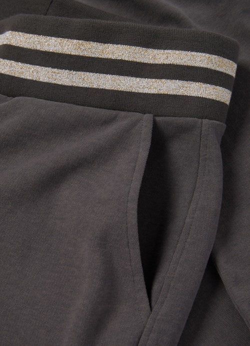 Wide Leg Hosen Wide Leg Pants w. Lurex graphit