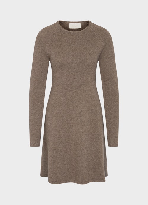 Regular Fit Strick Cashmere Blend - Kleid mink mel.