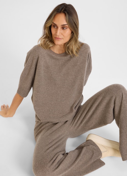 Coupe Casual Fit Maille Cashmere blend jumper mink mel.