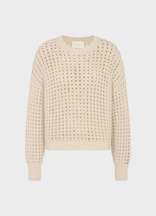 Coupe Casual Fit Sweat-shirts Lace knit jumper dune mel.