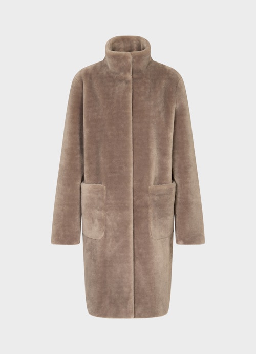 Regular Fit Jacken Teddy - Mantel simply taupe