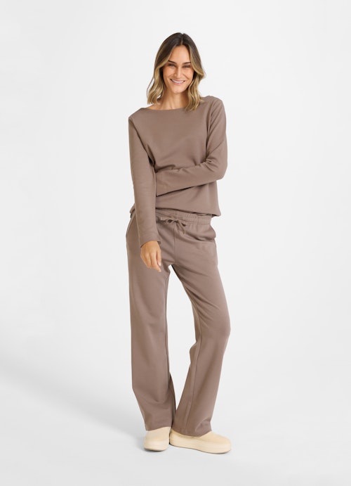 Boot Cut Pantalons Wide leg fit sweatpants mink