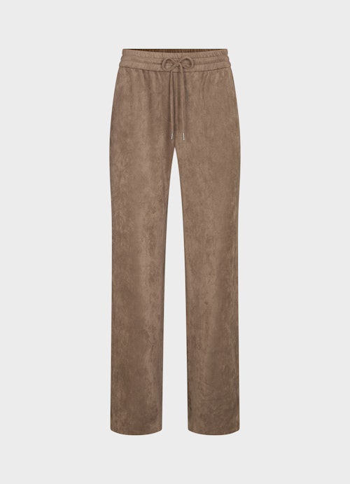 Coupe Casual Fit Pantalons Tech velour trousers mink