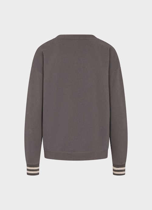 Regular Fit Sweatshirts Sweater w. Lurex graphit