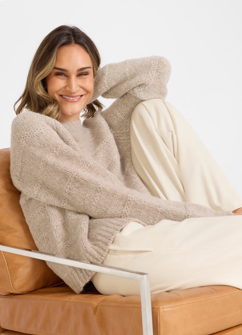 Coupe Casual Fit Maille Alpaca jumper simply taupe