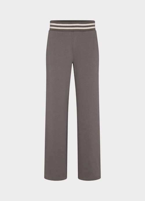 Wide Leg Hosen Wide Leg Pants w. Lurex graphit