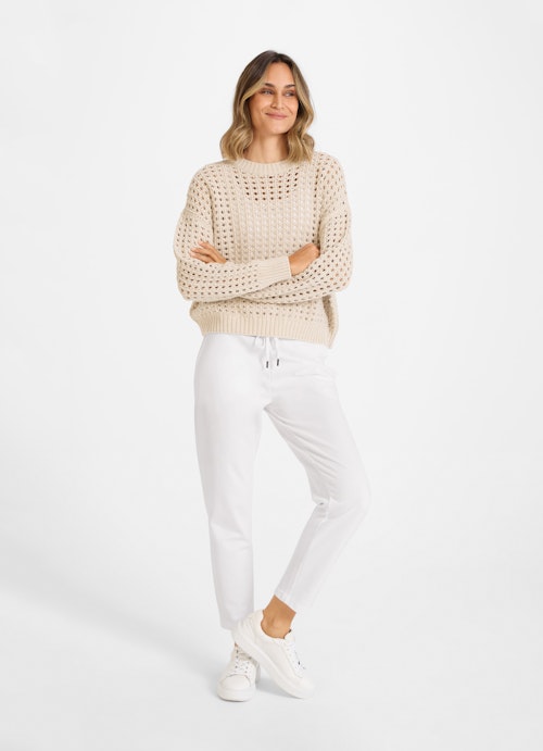 Coupe Casual Fit Sweat-shirts Lace knit jumper dune mel.