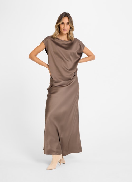 Coupe Regular Fit T-shirts Satin T-shirt mink