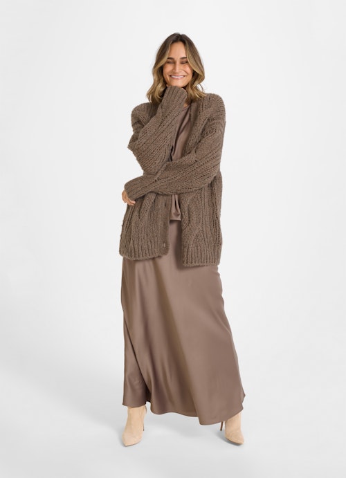 Oversized Fit Strick Strick - Cardigan mink mel.