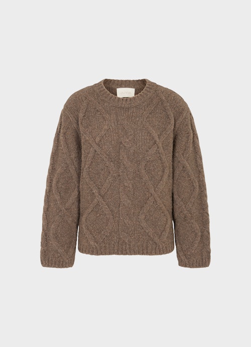Coupe Casual Fit Maille Knitted jumper mink mel.