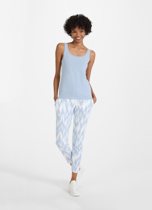 Slim Fit Tops Top cash.blue